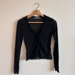 Urban Outfitters sheer long sleeve top